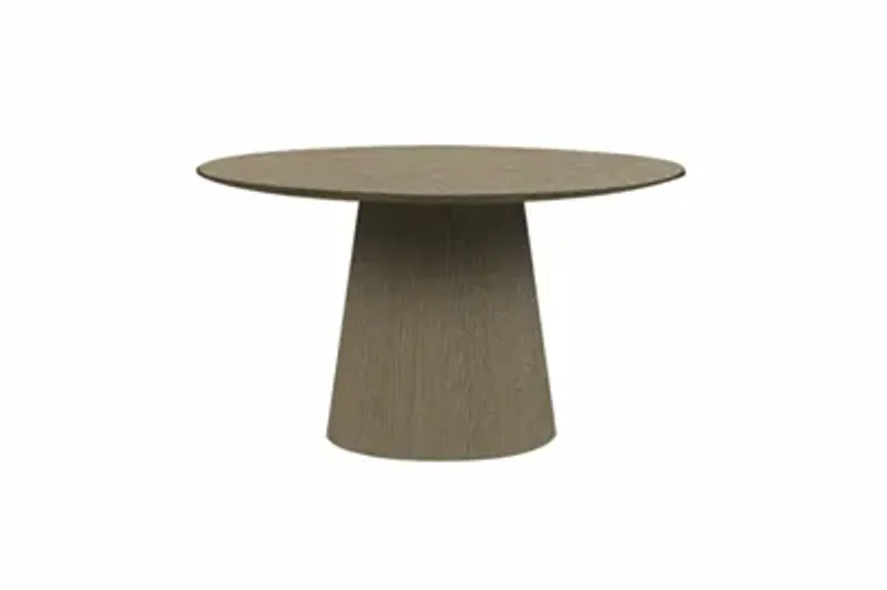 Spisebord Delta Ø125cm Høyde 75cm Muskat eikefiner